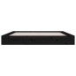 Giroletto Nero 150x200 cm 5FT King Size in Legno Massello