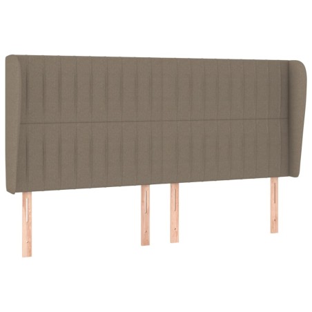 vidaXL Testiera ad Orecchio Tortora 183x23x118/128 cm in Tessuto
