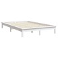 Giroletto Bianco 180x200 cm Legno Massello Pino 6FT Super King Giroletto Bianco 180x200 cm Legno Massello Pino 6FT Super King