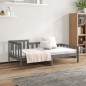Dormeuse Grigia 80x200 cm in Legno Massello di Pino Dormeuse Grigia 80x200 cm in Legno Massello di Pino