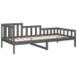 Dormeuse Grigia 80x200 cm in Legno Massello di Pino Dormeuse Grigia 80x200 cm in Legno Massello di Pino