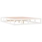 Giroletto Bianco 120x190 cm 4FT Small Double in Legno Massello Giroletto Bianco 120x190 cm 4FT Small Double in Legno Massello