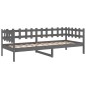 Dormeuse Grigia 80x200 cm in Legno Massello di Pino Dormeuse Grigia 80x200 cm in Legno Massello di Pino