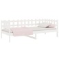 Dormeuse Bianca 90x200 cm in Legno Massello di Pino