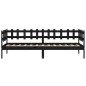 Dormeuse Nera 90x190 cm in Legno Massello di Pino Dormeuse Nera 90x190 cm in Legno Massello di Pino