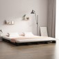 Letto a Pallet Nero 120x200 cm in Legno Massello di Pino Letto a Pallet Nero 120x200 cm in Legno Massello di Pino