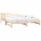 Dormeuse Estraibile 2x(80x200) cm in Legno Massello di Pino Dormeuse Estraibile 2x(80x200) cm in Legno Massello di Pino