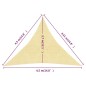 Vela Parasole 160 g/m² Beige 4,5x4,5x4,5 m in HDPE Vela Parasole 160 g/m² Beige 4,5x4,5x4,5 m in HDPE