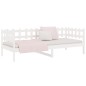 Dormeuse Bianca 90x190 cm in Legno Massello di Pino Dormeuse Bianca 90x190 cm in Legno Massello di Pino