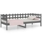 Dormeuse Grigia 90x190 cm in Legno Massello di Pino Dormeuse Grigia 90x190 cm in Legno Massello di Pino