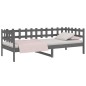Dormeuse Grigia 90x190 cm in Legno Massello di Pino Dormeuse Grigia 90x190 cm in Legno Massello di Pino