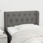 Testiera ad Orecchio Grigio Scuro 83x16x78/88 cm in Tessuto Testiera ad Orecchio Grigio Scuro 83x16x78/88 cm in Tessuto