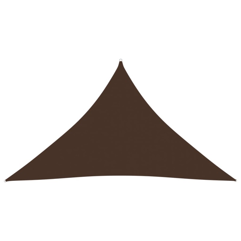 vidaXL Parasole a Vela Oxford Triangolare 3,5x3,5x4,9 m Marrone vidaXL Parasole a Vela Oxford Triangolare 3,5x3,5x4,9 m Marrone