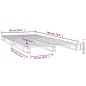 Letto a Pallet Grigio 90x190 cm in Massello di Pino 3FT Single Letto a Pallet Grigio 90x190 cm in Massello di Pino 3FT Single