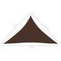 vidaXL Parasole a Vela Oxford Triangolare 3,5x3,5x4,9 m Marrone vidaXL Parasole a Vela Oxford Triangolare 3,5x3,5x4,9 m Marrone