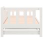 Dormeuse Estraibile Bianca 2x(90x190) cm Legno Massello di Pino Dormeuse Estraibile Bianca 2x(90x190) cm Legno Massello di Pino