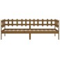 Dormeuse Marrone Miele 90x200 cm in Legno Massello di Pino Dormeuse Marrone Miele 90x200 cm in Legno Massello di Pino