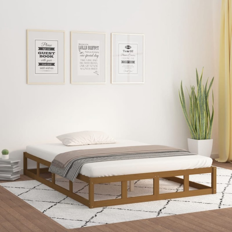 Giroletto Miele 120x190 cm 4FT Small Double in Legno Massello Giroletto Miele 120x190 cm 4FT Small Double in Legno Massello