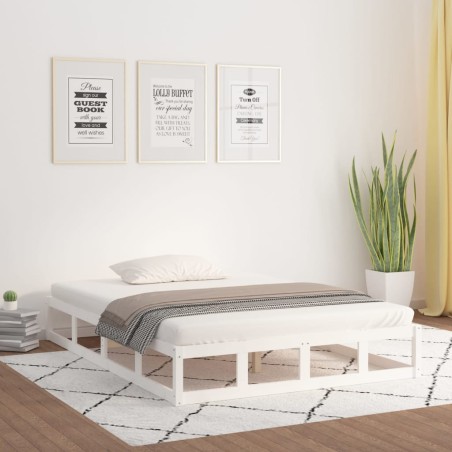 Giroletto Bianco 150x200 cm 5FT King Size in Legno Massello