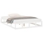 Giroletto Bianco 150x200 cm 5FT King Size in Legno Massello Giroletto Bianco 150x200 cm 5FT King Size in Legno Massello