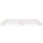 Letto a Pallet Bianco 160x200 cm in Legno Massello di Pino