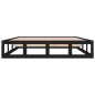 Giroletto Nero 120x190 cm 4FT Small Double in Legno Massello Giroletto Nero 120x190 cm 4FT Small Double in Legno Massello