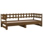 Dormeuse Estraibile Miele 2x(90x190) cm Legno Massello di Pino