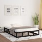 Giroletto Nero 180x200 cm 6FT Super King in Legno Massello Giroletto Nero 180x200 cm 6FT Super King in Legno Massello