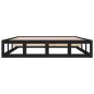 Giroletto Nero 180x200 cm 6FT Super King in Legno Massello Giroletto Nero 180x200 cm 6FT Super King in Legno Massello