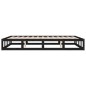 Giroletto Nero 180x200 cm 6FT Super King in Legno Massello Giroletto Nero 180x200 cm 6FT Super King in Legno Massello