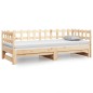 Dormeuse Estraibile 2x(90x190) cm Legno Massello di Pino