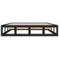Giroletto Nero 140x200 cm in Legno Massello Giroletto Nero 140x200 cm in Legno Massello