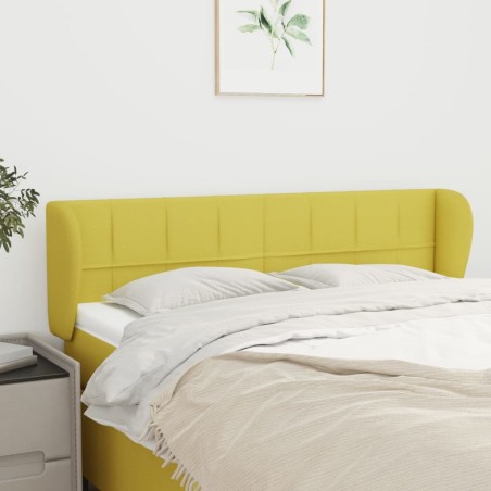 Testiera ad Orecchio Verde 147x23x78/88 cm in Tessuto