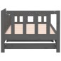 Dormeuse Estraibile Grigia 2x(90x200) cm Legno Massello di Pino Dormeuse Estraibile Grigia 2x(90x200) cm Legno Massello di Pino