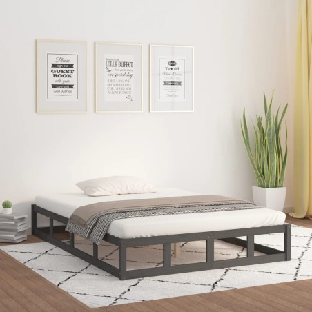 Giroletto Grigio 135x190 cm 4FT6 Double in Legno Massello