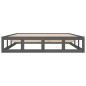 Giroletto Grigio 135x190 cm 4FT6 Double in Legno Massello Giroletto Grigio 135x190 cm 4FT6 Double in Legno Massello