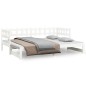 vidaXL Dormeuse Estraibile Bianca 2x(90x190) cm Legno Massello di Pino vidaXL Dormeuse Estraibile Bianca 2x(90x190) cm Legno Massello di Pino