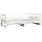 vidaXL Dormeuse Estraibile Bianca 2x(90x190) cm Legno Massello di Pino vidaXL Dormeuse Estraibile Bianca 2x(90x190) cm Legno Massello di Pino