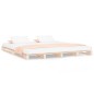 Letto a Pallet 150x200 cm Legno Massello di Pino 5FT King Size Letto a Pallet 150x200 cm Legno Massello di Pino 5FT King Size