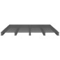 Letto a Pallet Grigio 150x200 cm Massello di Pino 5FT King Size Letto a Pallet Grigio 150x200 cm Massello di Pino 5FT King Size
