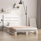 Giroletto Bianco 75x190cm Legno Massello Pino 2FT6 Small Single Giroletto Bianco 75x190cm Legno Massello Pino 2FT6 Small Single