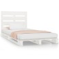 Giroletto Bianco 75x190cm Legno Massello Pino 2FT6 Small Single Giroletto Bianco 75x190cm Legno Massello Pino 2FT6 Small Single