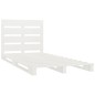 Giroletto Bianco 75x190cm Legno Massello Pino 2FT6 Small Single Giroletto Bianco 75x190cm Legno Massello Pino 2FT6 Small Single
