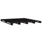 Letto a Pallet Nero 150x200 cm Massello di Pino 5FT King Size Letto a Pallet Nero 150x200 cm Massello di Pino 5FT King Size