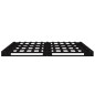 Letto a Pallet Nero 150x200 cm Massello di Pino 5FT King Size Letto a Pallet Nero 150x200 cm Massello di Pino 5FT King Size