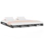 vidaXL Letto a Pallet Grigio 140x190 cm in Legno Massello di Pino vidaXL Letto a Pallet Grigio 140x190 cm in Legno Massello di Pino