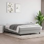Giroletto a Molle Grigio Chiaro 140x190 cm in Tessuto Giroletto a Molle Grigio Chiaro 140x190 cm in Tessuto