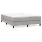 Giroletto a Molle Grigio Chiaro 140x190 cm in Tessuto Giroletto a Molle Grigio Chiaro 140x190 cm in Tessuto