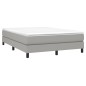 Giroletto a Molle Grigio Chiaro 140x190 cm in Tessuto Giroletto a Molle Grigio Chiaro 140x190 cm in Tessuto