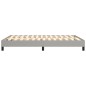 Giroletto a Molle Grigio Chiaro 140x190 cm in Tessuto Giroletto a Molle Grigio Chiaro 140x190 cm in Tessuto